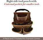 Style N Craft 4 piece tool belt pouches closeup