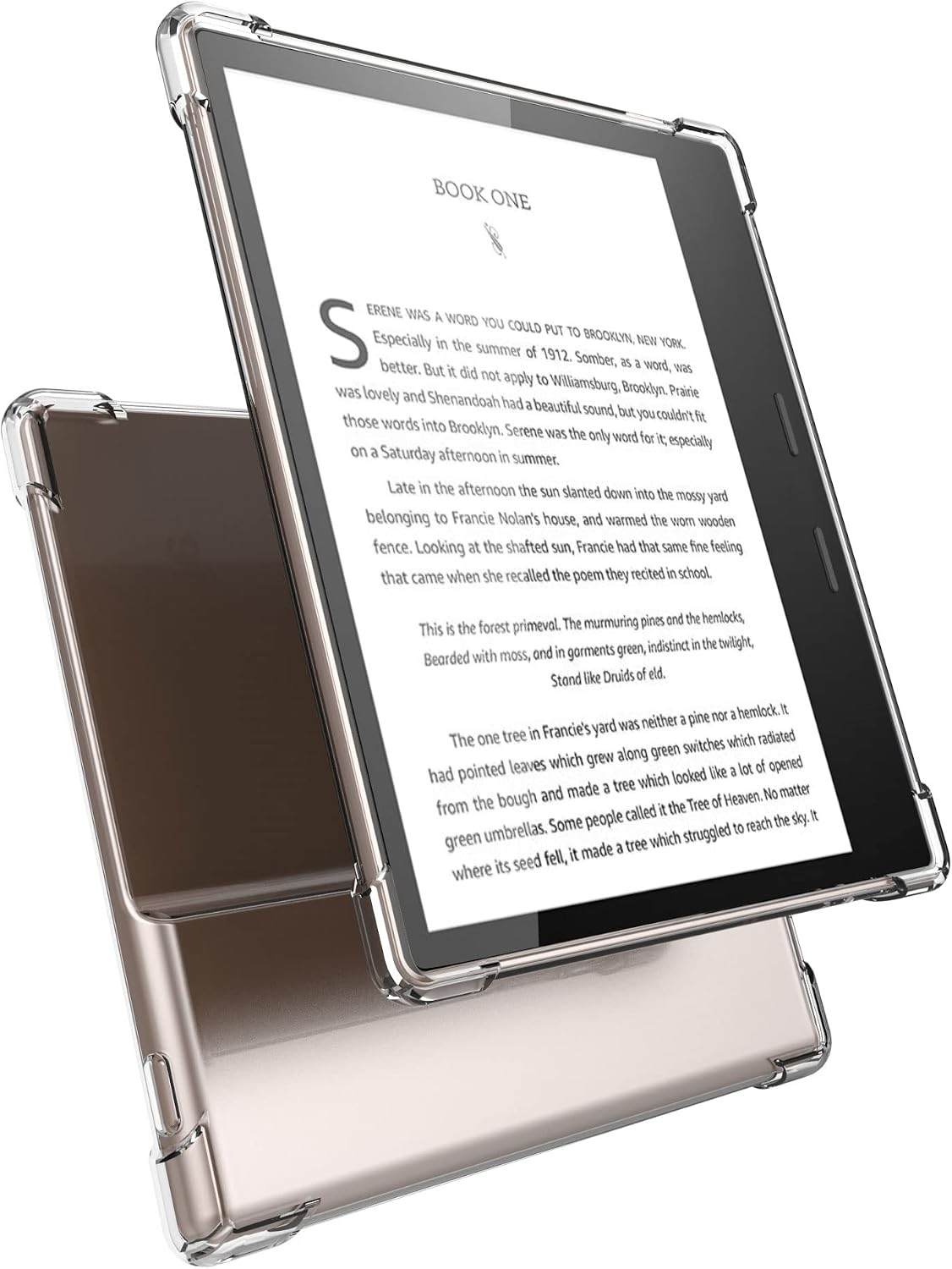 XUYICC Case Fits Kindle Oasis (9th Generation 2017 & 10th Generation 2019 Release) 7" Transparent, Lightweight Bumper Corners Slim Rubber TPU Back Cover - Clear - Image 4