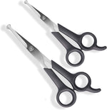 Pets First pet grooming scissors set front view with rounded safety tips