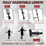 Damage Fight Gear Boxer Classic Speed Rope matte-coated tangle-free cord detail