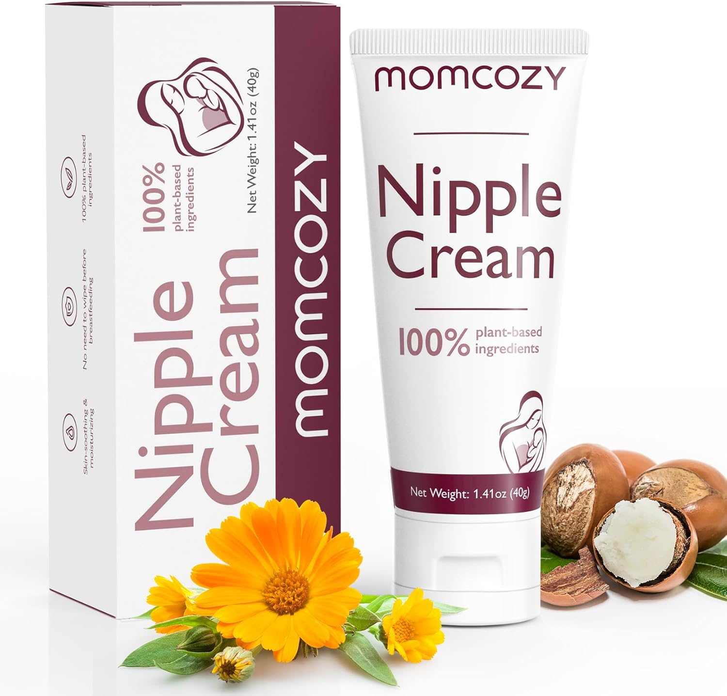 Momcozy Nipple Cream 1.41 Ounce front view