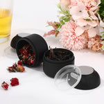 Ferrochef black tinplate canister open view
