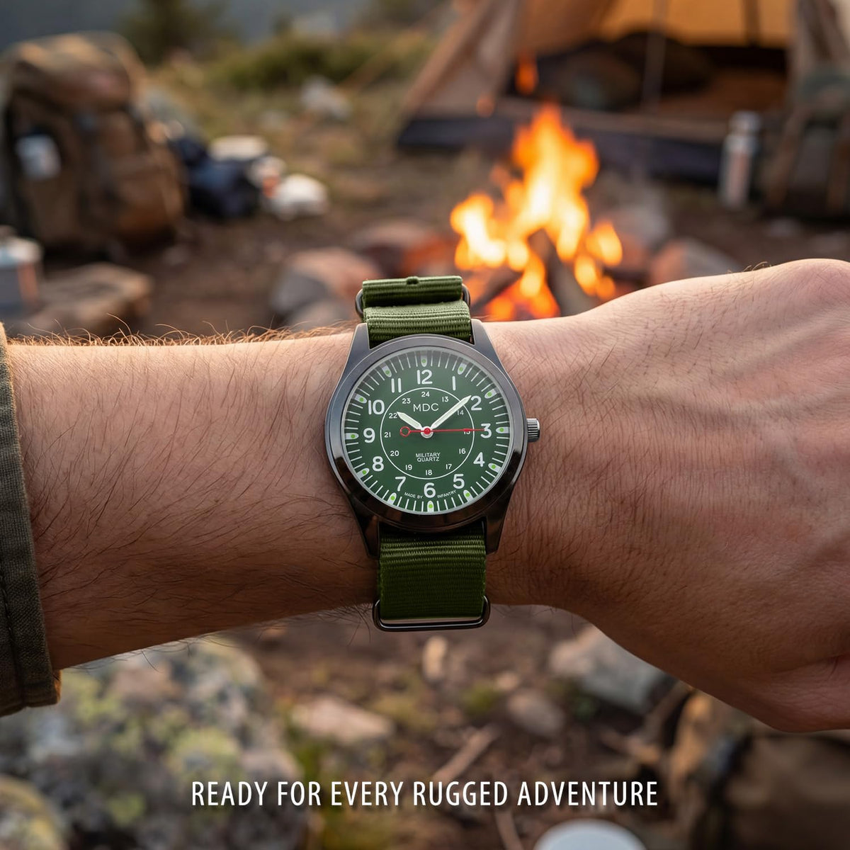 Infantry MDC watch olive green NATO nylon strap