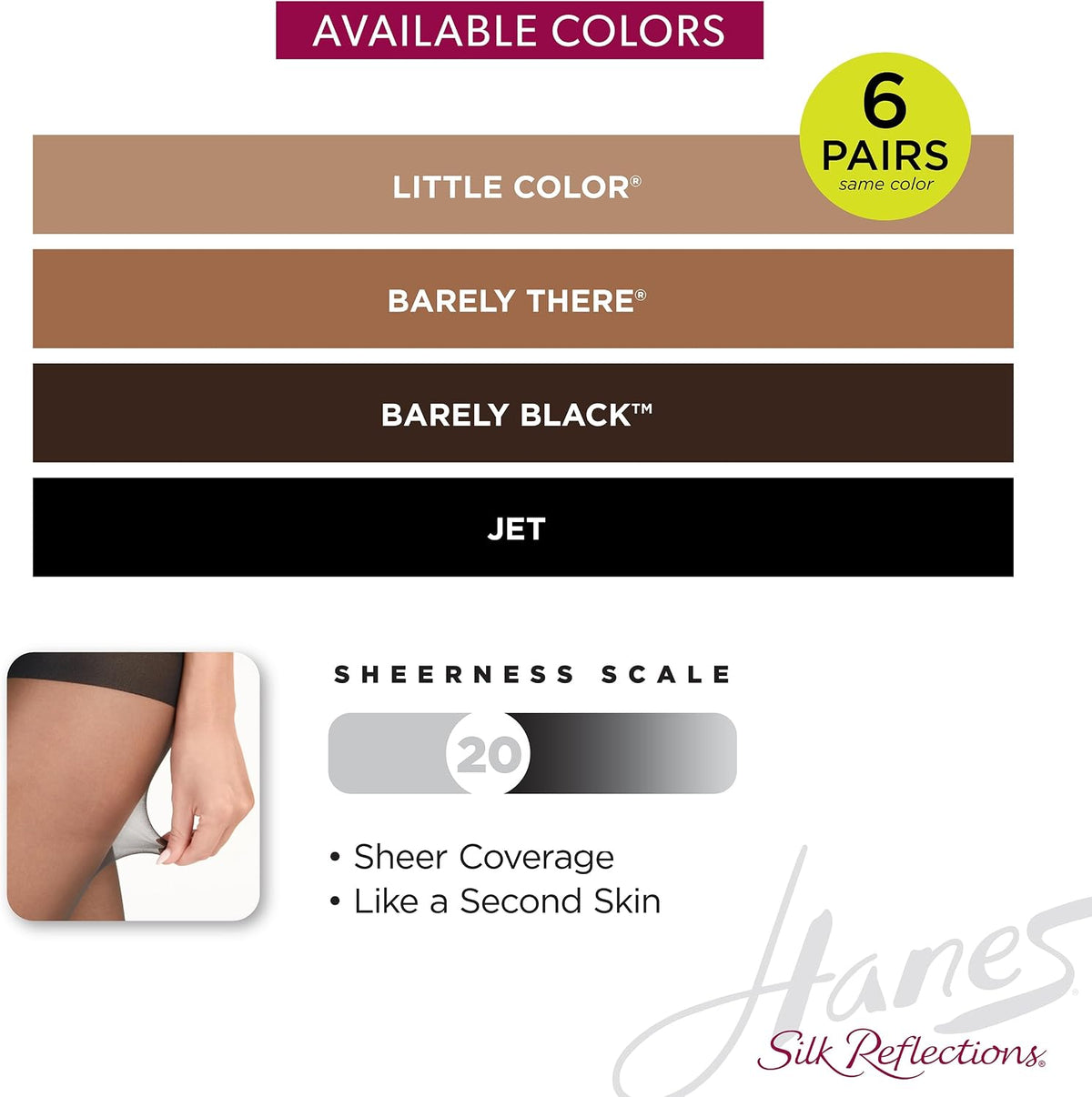 Hanes control top waistband view