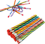 Hamiggaa 35 piece flexible soft bendable pencils front view