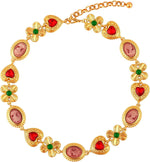 Mikovivi Byzantine costume jewelry necklace front view