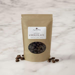 Nut free label on Great Bay Chocolates espresso bean bag