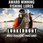 Lunkerhunt Lunker Frog soft hollow body design close-up