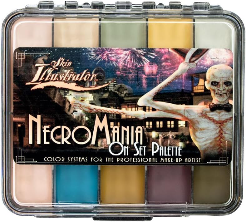 Skin Illustrator On Set Necromania Makeup Palette front view professional special effects makeup