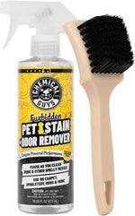 Application of Chemical Guys cleaner on fabric car seat