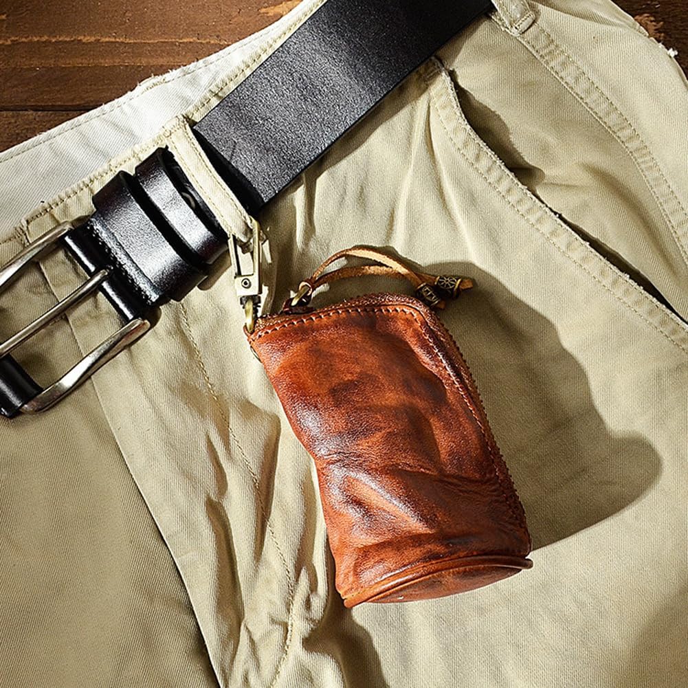 Yzikema change holder showing metal keyring attachment
