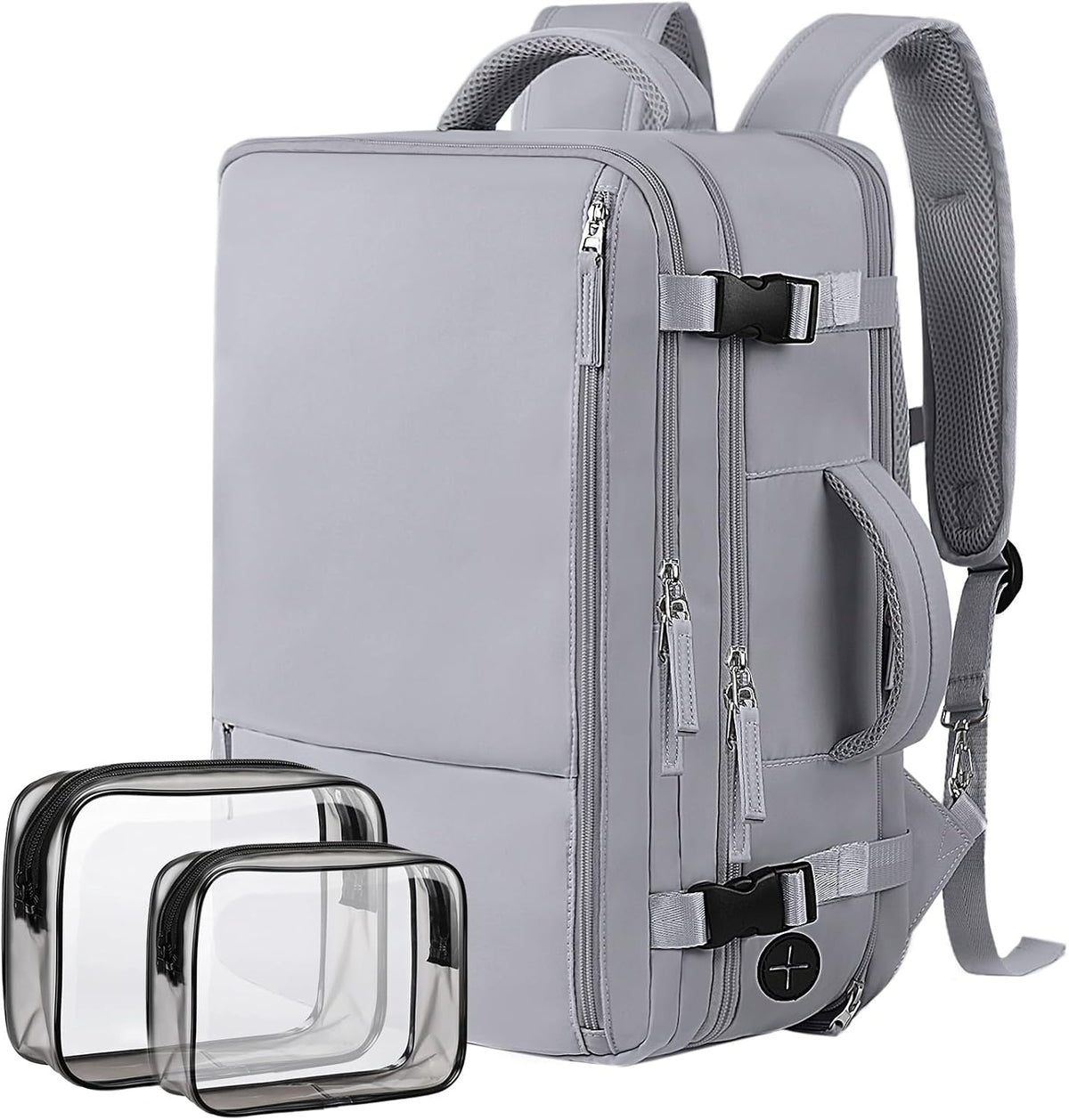 Travel Backpack for Women, 17 Inch Waterproof Laptop Backpack | 40L Large Carry on Backpack, TSA Flight Approved Anti Theft Travel Bag, Casual Daypack with 2 Toiletry Bags for Trips, Beige - Image 11