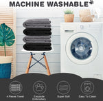 Chumia 4 pack dog towel set stacked together neatly.