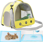 Small Animal Travel Carrier with Absorbent Pad Set, Pee Pad with Leak-Proof Quick-Dry Design for Guinea Pig,Portable Bearded Dragon Bag for Sugar Glider,Hedgehog,Rat,Bunny,Rat - Image 12