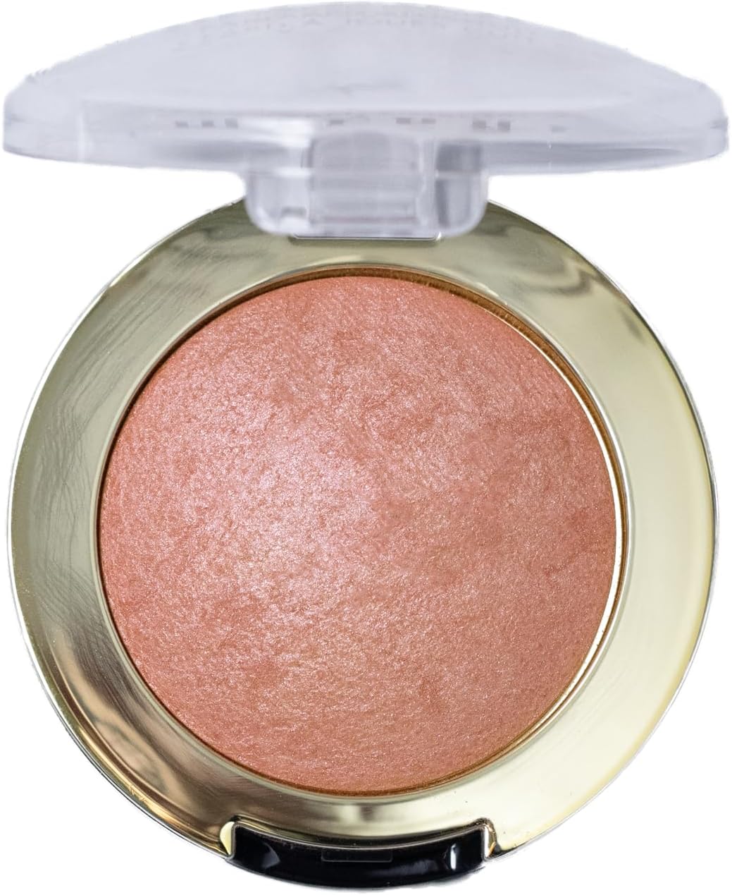 Milani Baked Powder Blush open compact showing shimmery Luminoso peach shade