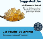 Micro Ingredients grass fed beef gelatin powder texture close up
