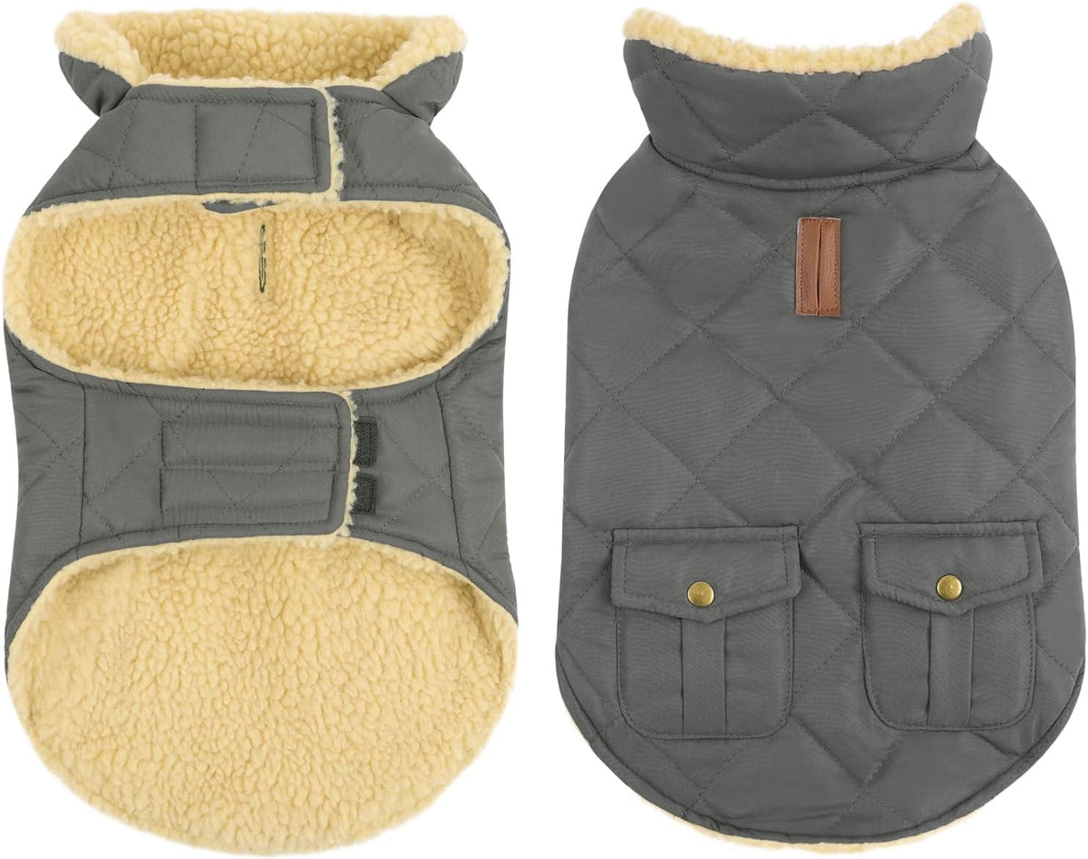 Queenmore Warm Coat for Cold Weather, Quilting Winter Jacket With Ultra Thick Plush Lining and Storage Pockets (Green, Medium) - Image 10