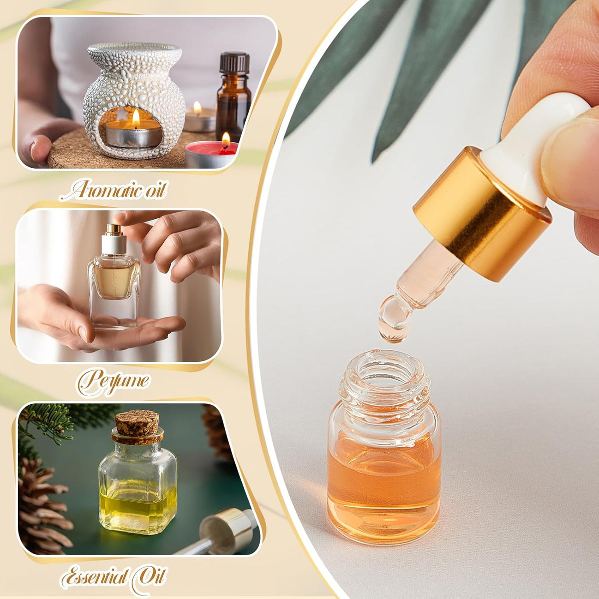 Didaey essential oil vial with rubber bulb dropper mechanism