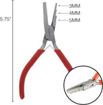Demonstration of wire looping and bending using the multi-size plier steps