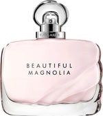 Packaging details of authentic Estée Lauder Beautiful Magnolia travel sized Eau de Parfum.