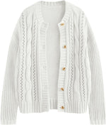 Lillusory trendy crochet cardigan flat lay