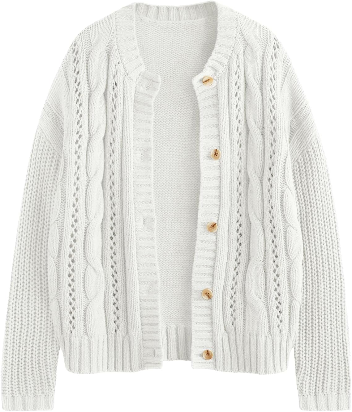 Lillusory trendy crochet cardigan flat lay