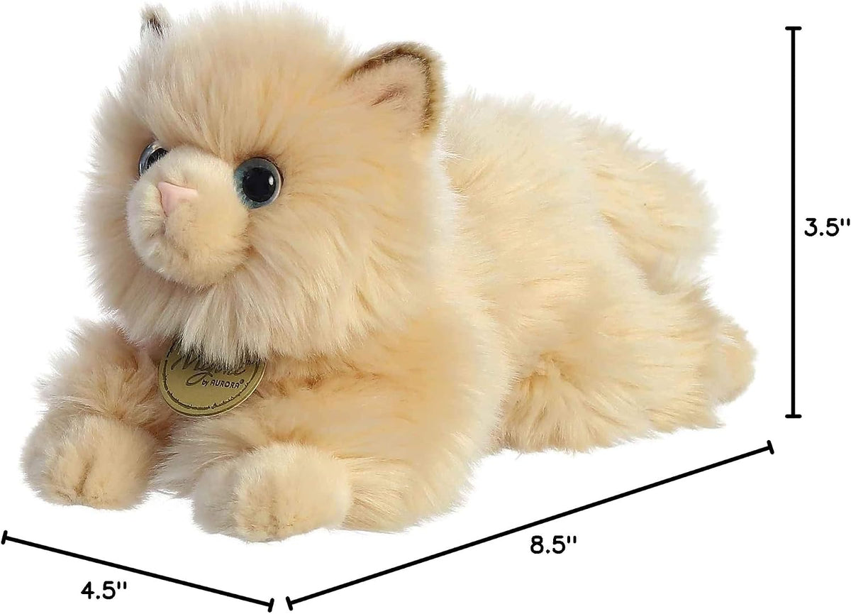 Aurora Miyoni Persian cat plush toy lifestyle display in a room