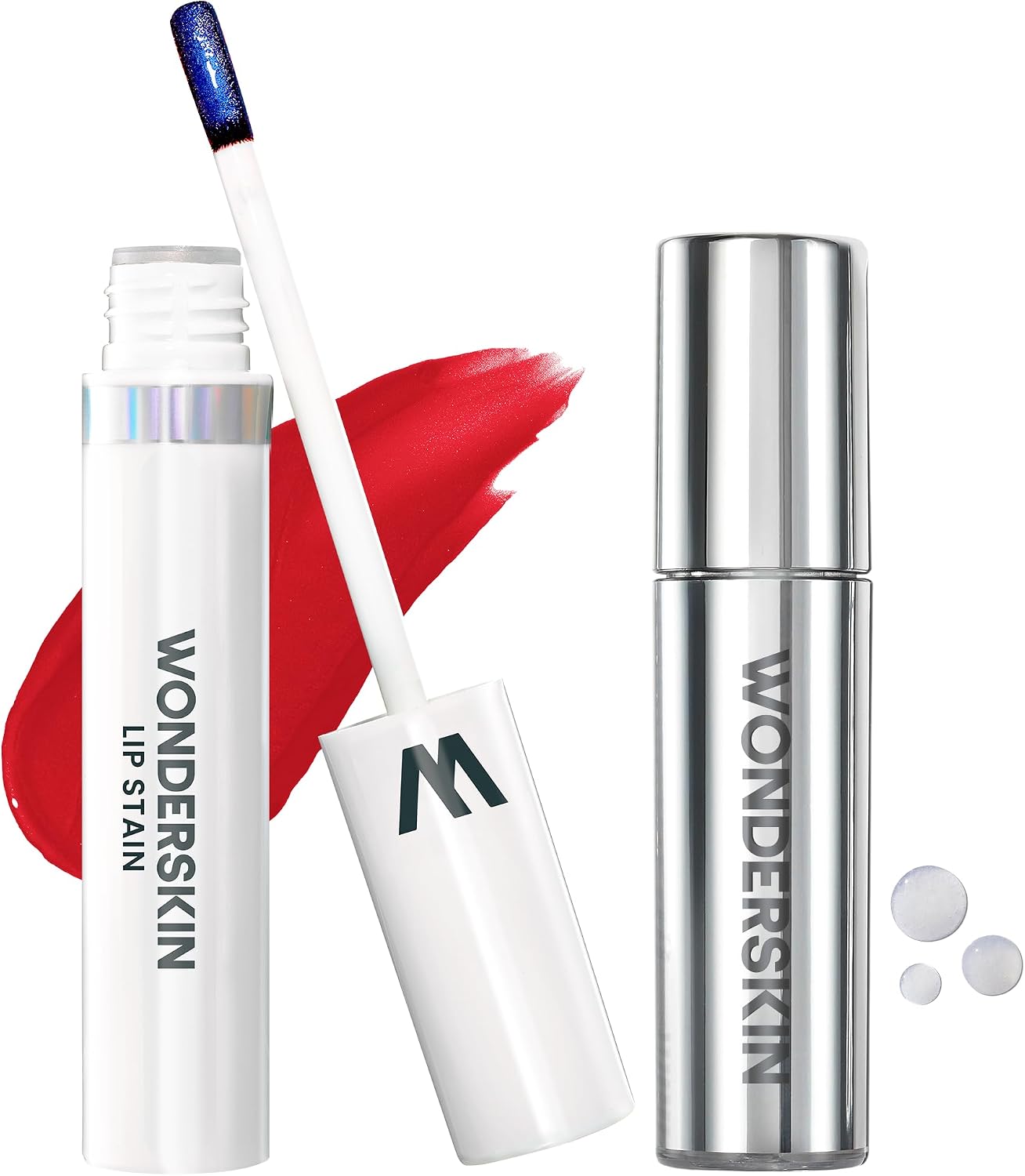 Wonderskin Lip Stain Peel Off Masque Playful front view of long wearing liquid lip kit packaging
