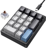 Kisnt KN17 mechanical numpad front view for excel data entry