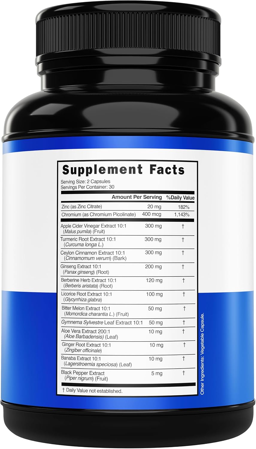 Dorado Nutrition GLP-1 metabolic support supplement label details