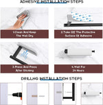 Astofli kitchen roll holder displayed with screw mounting accessories