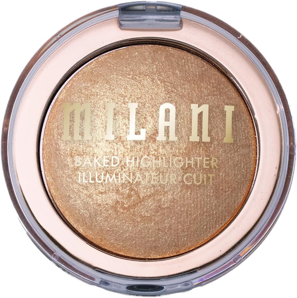 Milani cruelty free cosmetics baked face illuminator angle view
