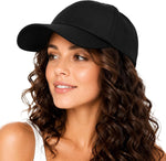 Lvaiz Womens Satin Lined Baseball Cap folded flat layout