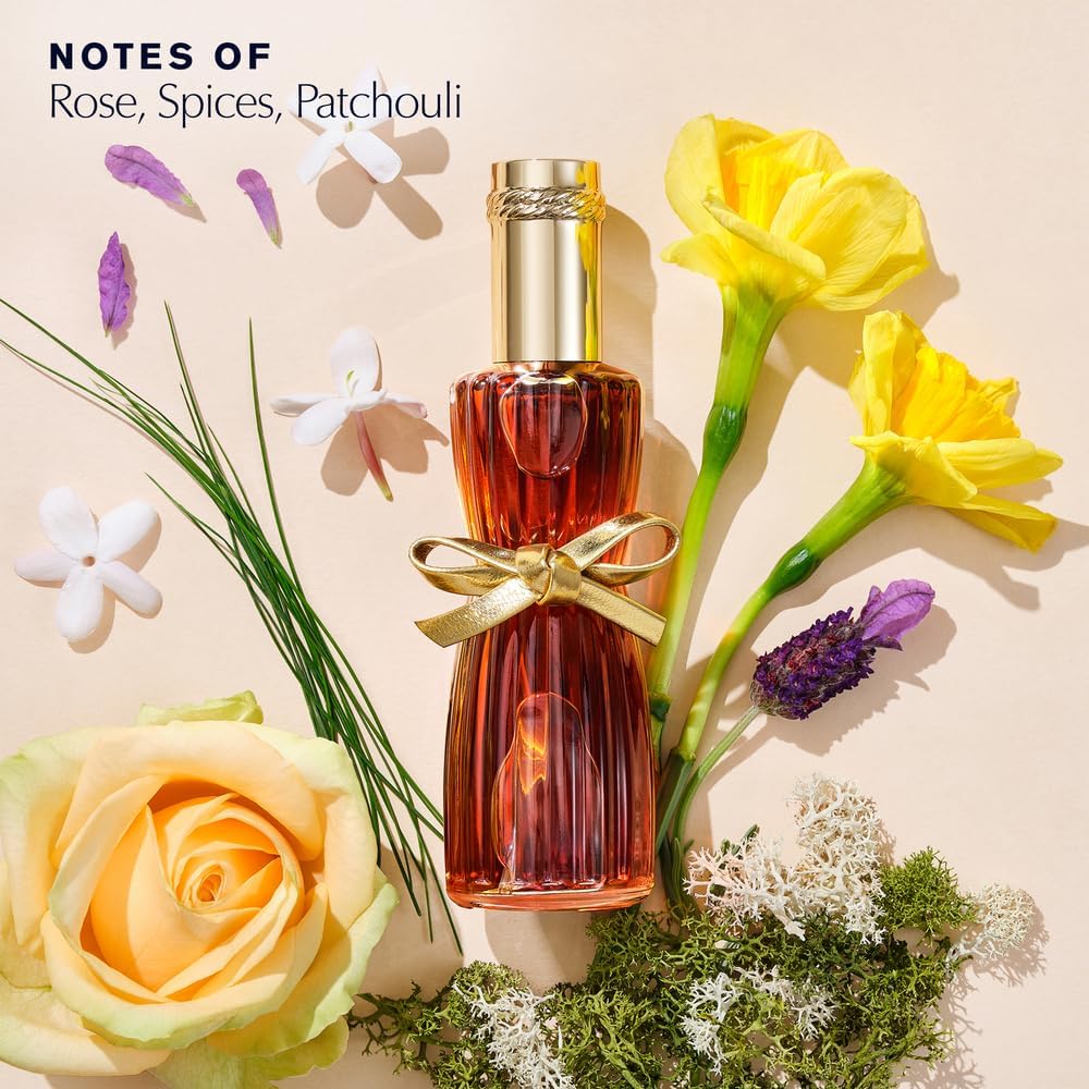 Estée Lauder Youth-Dew perfume spray with gold bow detail