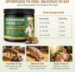 Side view of Ladnut dog supplement container detailing instructions for managing canine skin irregularities