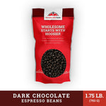 Premium imported USA snack bag of chocolate coffee beans