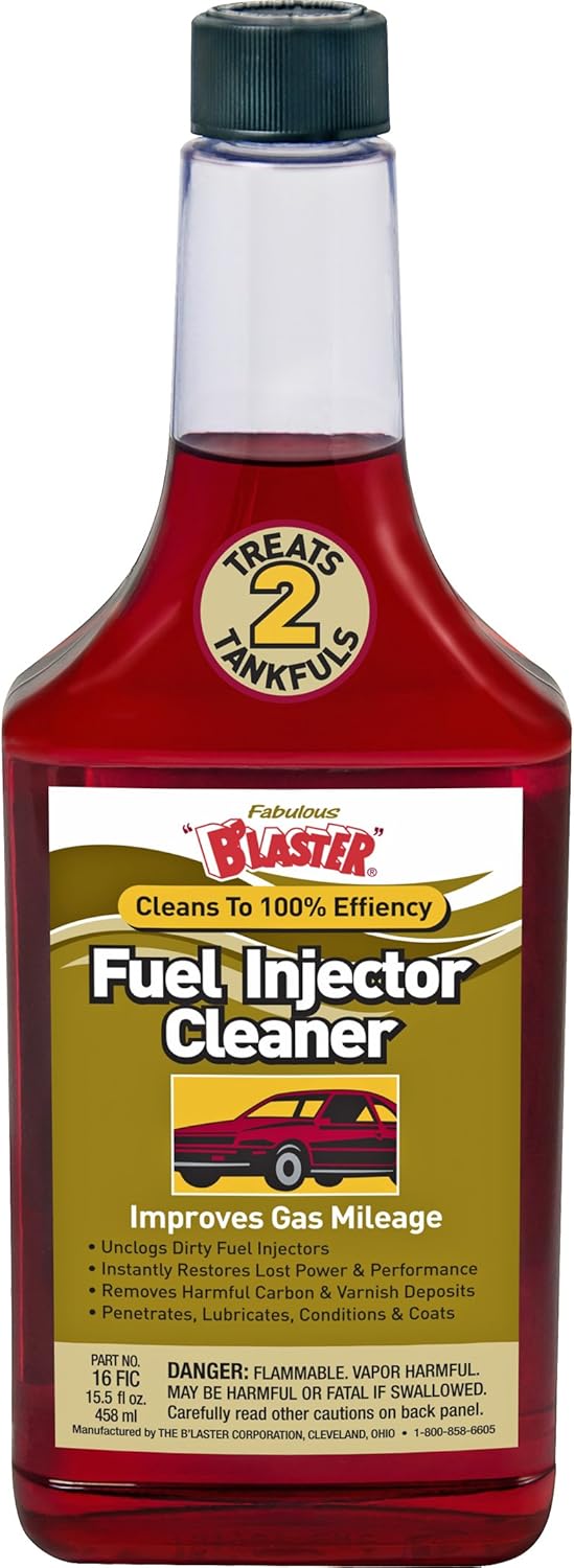 B'laster 16-FIC Powerful Fuel Injector Cleaner front view bottle for automotive engine performance maintenance