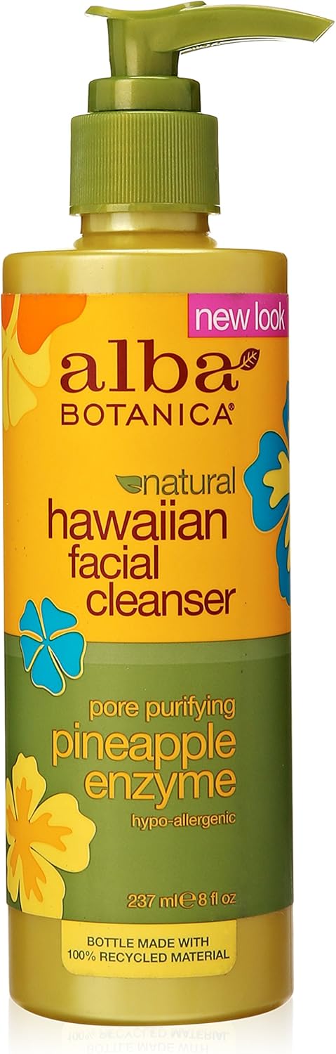 Alba Botanica Pineapple Enzyme Facial Cleanser front view bottle