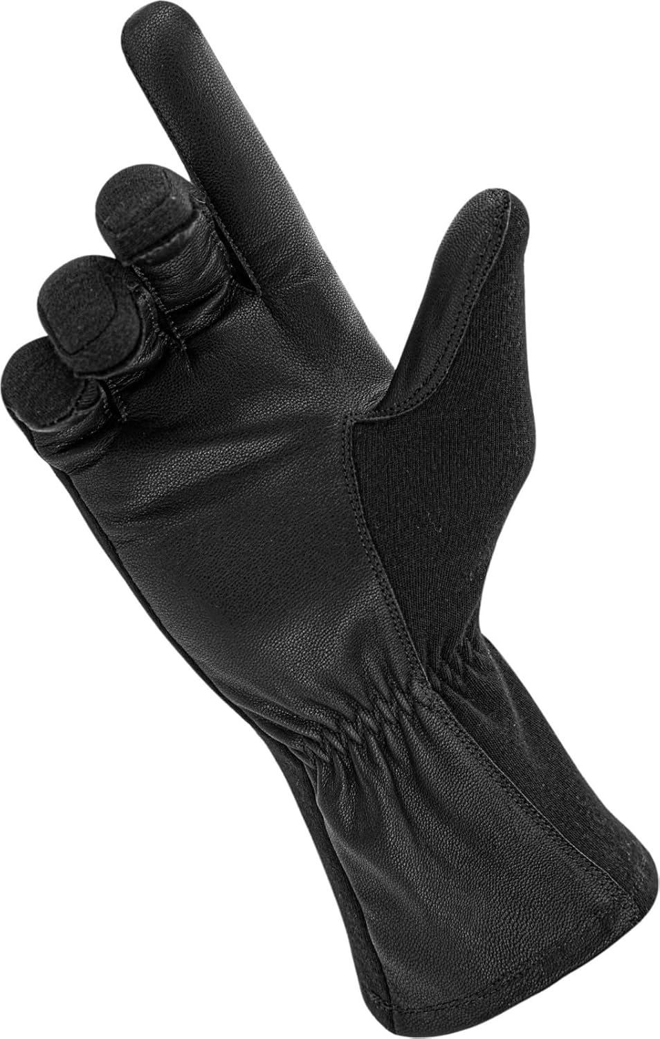 ONETAC nomex flight gloves showing heat resistant back fabric