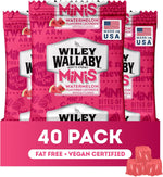 Wiley Wallaby Mini Licorice Bites 0.5 Ounce Strawberry Gourmet Soft & Chewy Australian Classic Red Licorice Candy Bags, 40 Pack - Image 10