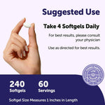 Micro Ingredients softgels supplement facts nutrition label