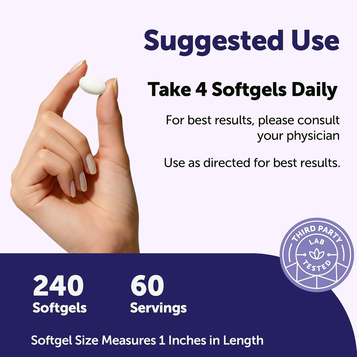 Micro Ingredients softgels supplement facts nutrition label