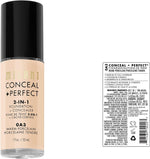 Milani 2-in-1 foundation and concealer bottle texture swatch