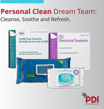 PDI skincare wipe packet back label details