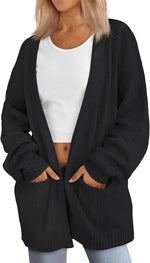 LILLUSORY Oversized Cardigan Sweaters for Women 2026 Fall Fashion Outfits | Soft Knit Long Cardigans with Pockets, Winter Fall clothes, Dressy Casual Office Work Teacher Outfits, Versatile Staple - Image 14
