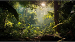 Avolander reptile habitat background cloth applied onto a glass terrarium showcasing its vibrant green color fastness.