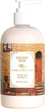 Camille Beckman unscented body cream side profile