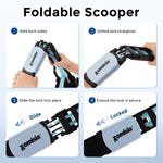 Ergonomic handle and squeeze grip of ZOMISIA non breakable pet scooper