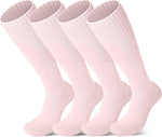 FPAKDH 2 Pair Kids Football Socks for 7-13 Years Old Breathable Sports Training Soccer Socks Girls and Boys - Image 9