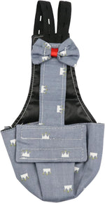 BestParts poultry diaper large size laid flat to demonstrate adjustable strap mechanisms.